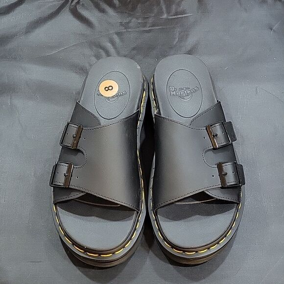 BRAND NEW Dr. MARTENS UNISEX DAX SLIDE HYDRO B SANDAL - Picture 4 of 16